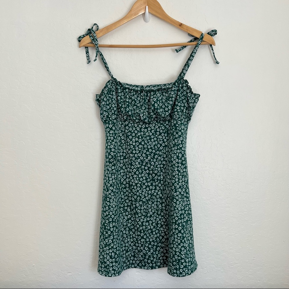 H&M Green/White Floral Dress